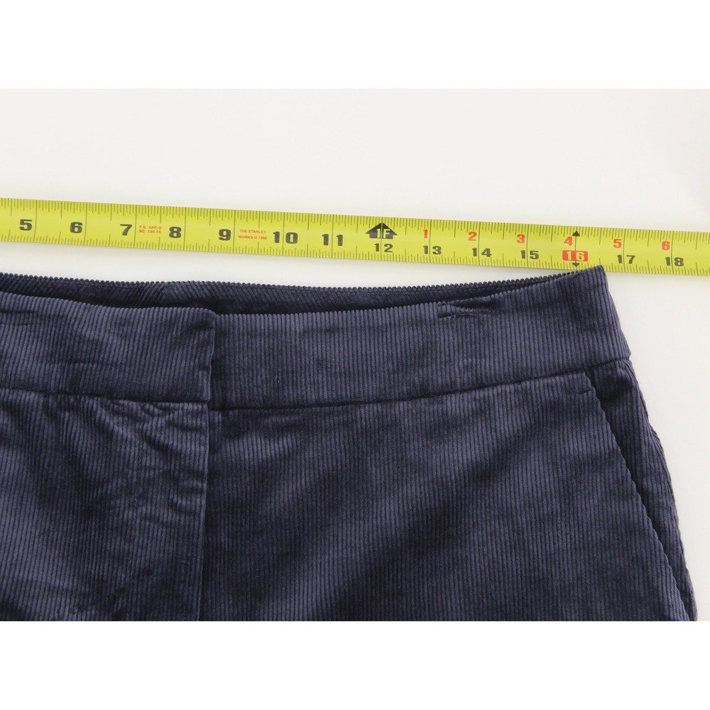 Boden Corduroy Tapered Trousers Fine Wale Stretch Pants Size 10 Navy Blue R0169 - Picture 6 of 11